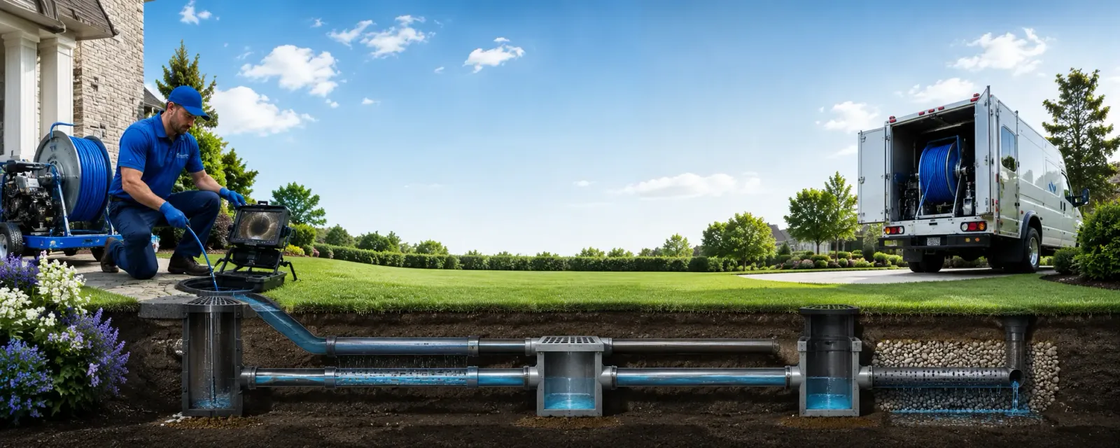 Outdoor drain cleaning information for Millfield, OH